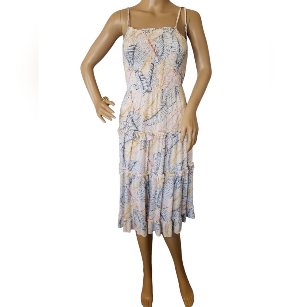 Sim & Sam Womens Floral Print Lined Sundress Summer Sleeveless Dress Size S